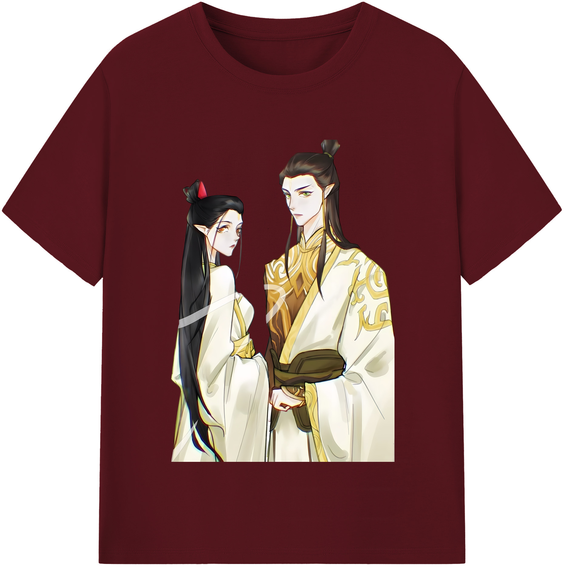 （画像用） Ne Zha 2 ナタ 魔童の大暴れ 綿100％半袖Tシャツ（フロントプリント）
